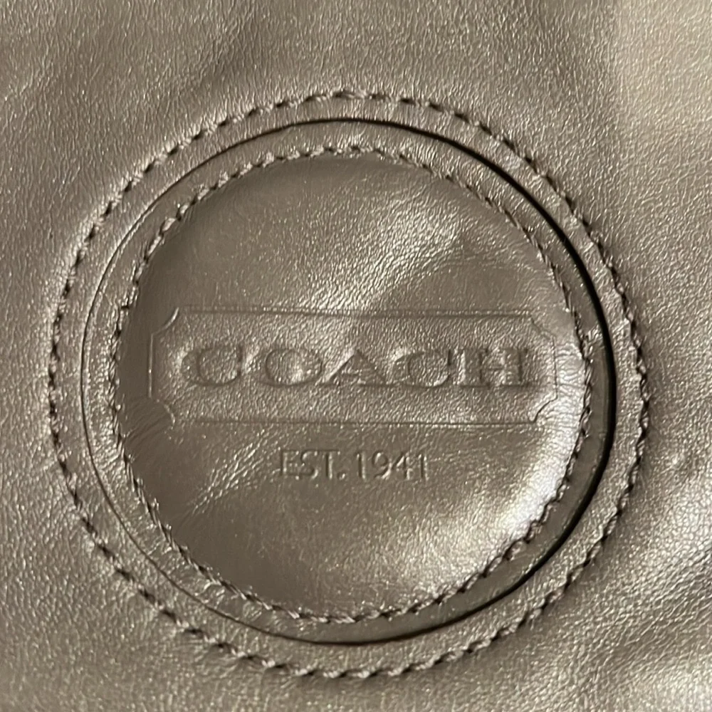 Coach Leather Metallic Bronze Small Wristlet F47218